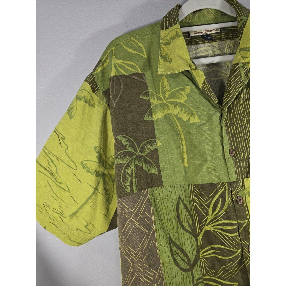 Tommy Bahama Shirt Large Hawaiian Camp 100% SILK Birds Of PARADISE Floral AE - Picture 5 of 8